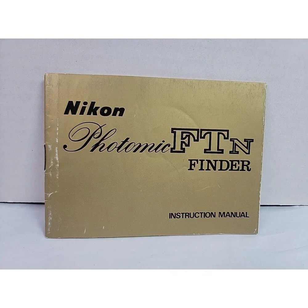 Vintage Nikon Photomic FTN Finder Instruction Manual Nippon Kogaku